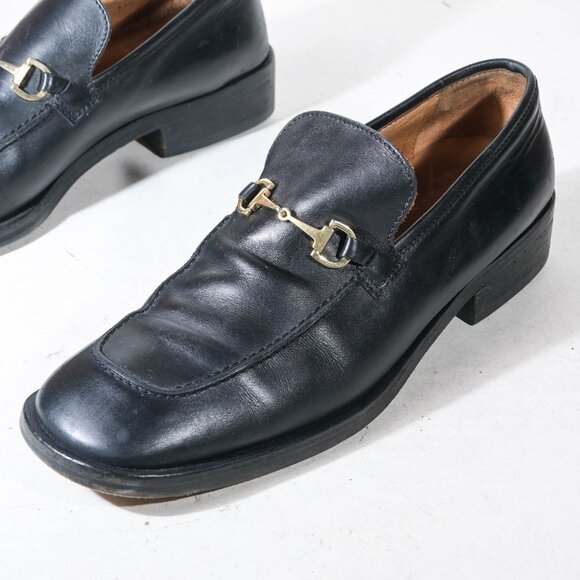 Gucci Horsebit Loafers in Black/Gold - 11.5 - Picture 1 of 7
